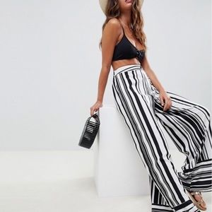 ASOS Akasa Multi Stripe Beach Pants Size 8
